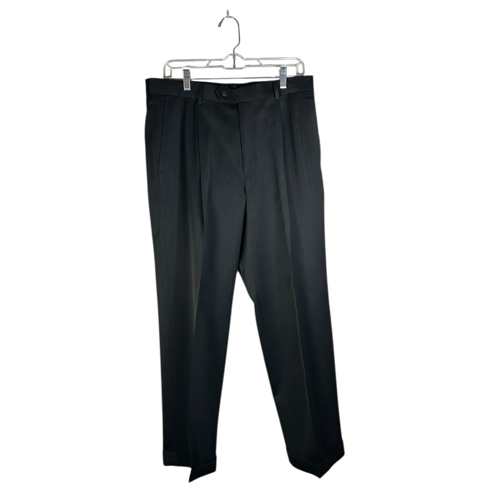 Dark Academia Collegiate Stafford Super-Pant Pinstripe-Lined Trousers Work-Wear
